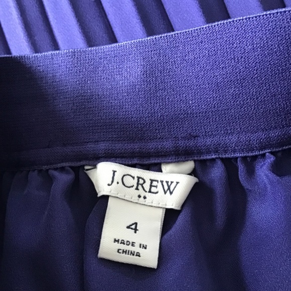 NWOT J Crew Pleated Skirt Fully Lined - Picture 4 of 4